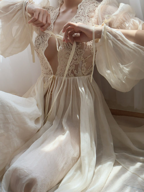 Classic luxury bathrobe