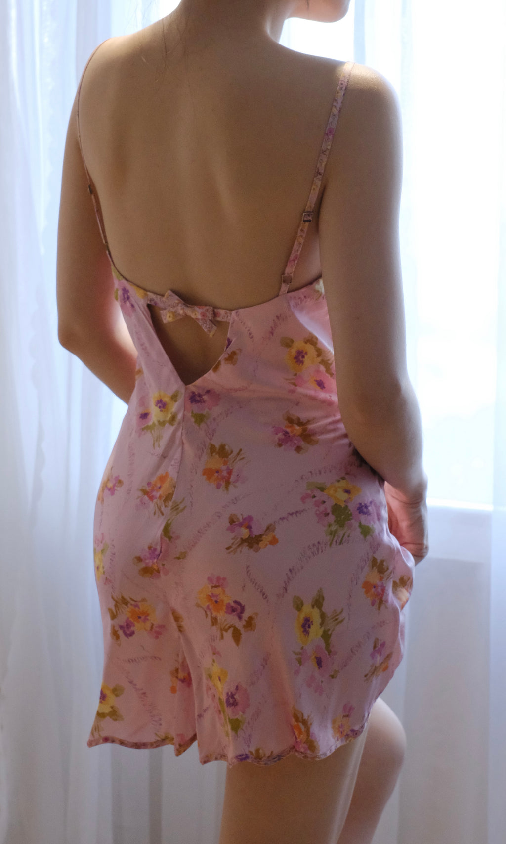 LoveShackFancy x Morgan Lane Floral Babydoll Slip Dress ( Small)