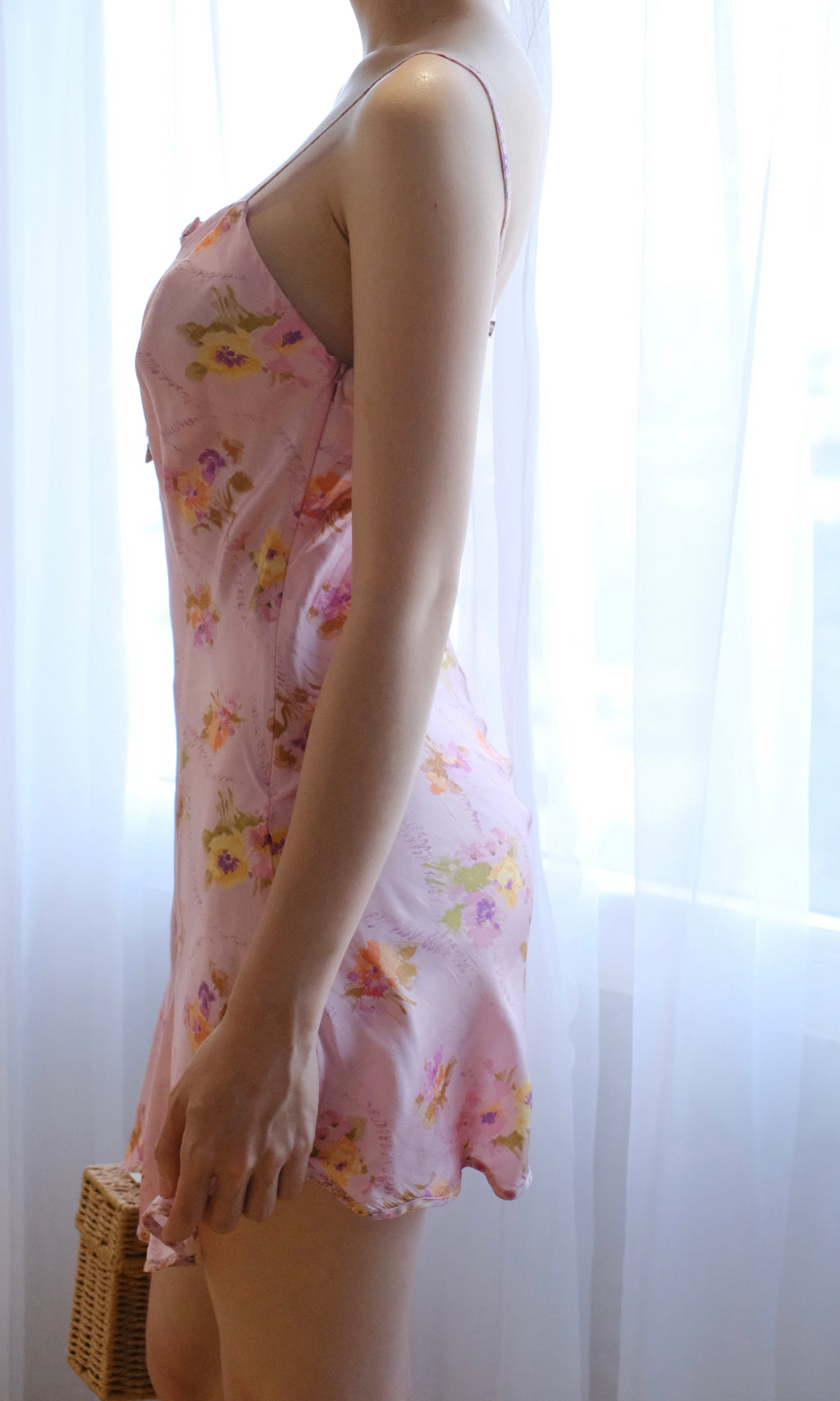 LoveShackFancy x Morgan Lane Floral Babydoll Slip Dress ( Small)